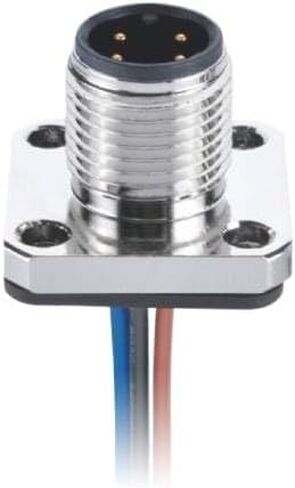 M12 Connector 4Pin D-Code Male Flange Seat Welding Wire Type Aviation in Kuwait