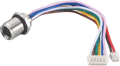 M8 connector 8pin A-Code front lock tail connected to JST0.Aviation in Kuwait