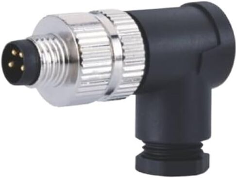 M8 Connector A-Code 3Pin Male Elbow Assembly Industrial Waterproof Connector Plastic Housing in Kuwait