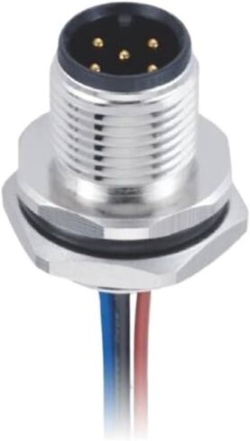 M12 sensor connector B-Code 5 pin board end front lock with line type aviation in Kuwait