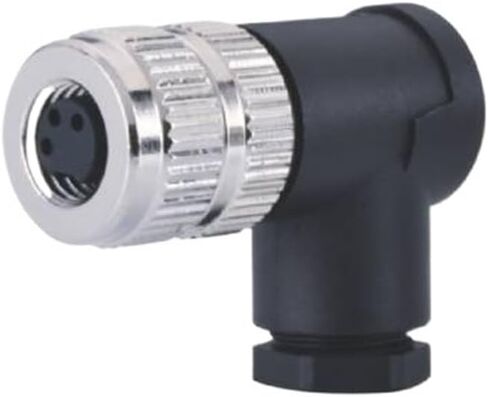 M8 Connector A-Code 3Pin Female Elbow Assembly Industrial Waterproof Connector Plastic Housing in Kuwait