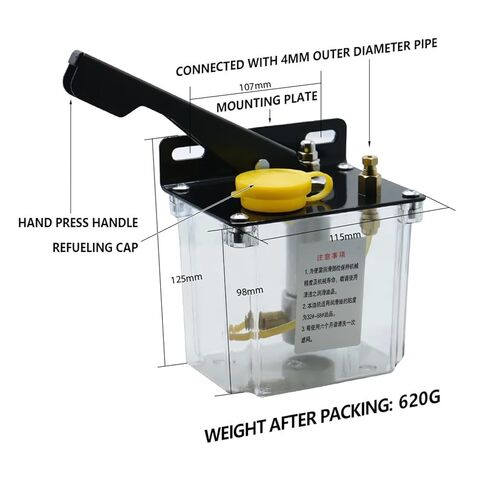 HP-5 Hand Pressure Oil Pump Capacity 0.5L Flow 5ML/MIN Suit for All Kinds of Machine Tools or Machining Center in Saudi Arabia