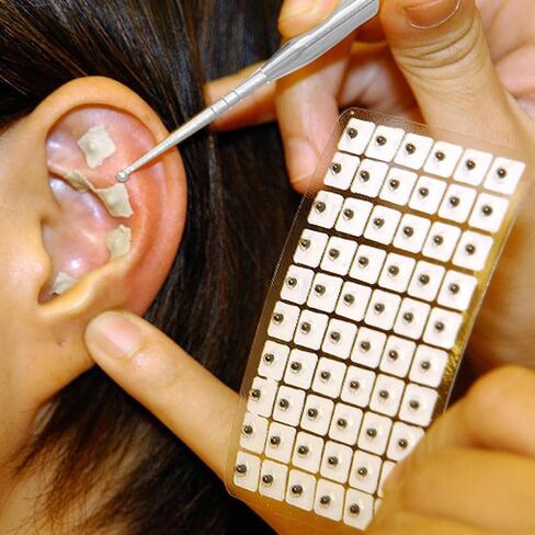 Ear Seeds,600 Counts Ear Seeds Acupuncture Kit,Ear Seeding,Ear Seeds Auricular Sticker Kit,Disposable Ear Press Seeds,Multi-Condition Ear Acupressure Kit,with Tweezer in Saudi Arabia