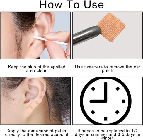 Ear Seeds,600 Counts Ear Seeds Acupuncture Kit,Ear Seeding,Ear Seeds Auricular Sticker Kit,Disposable Ear Press Seeds,Multi-Condition Ear Acupressure Kit,with Tweezer in Saudi Arabia
