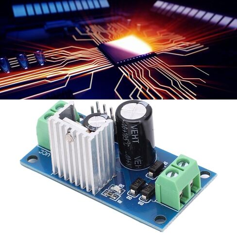 وحدة منظم الجهد 9 فولت 1.2 أمبير - لوحة تثبيت LM7809 لإمدادات الطاقة، مدخل تيار مستمر/تيار متردد 12-24 فولت، مخرج تيار مستمر 9 فولت عالي الكفاءة in Saudi Arabia