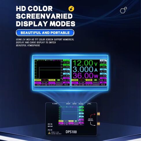 DPS100 Lab DC Power Supply 30V 5A 100W Adjustable Mini Portable Switching Power Supply in Kuwait