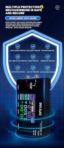 DPS100 Lab DC Power Supply 30V 5A 100W Adjustable Mini Portable Switching Power Supply in Kuwait