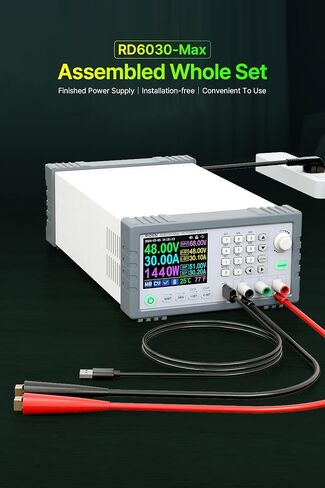 RD RD6030-Max Completed Set 60V 30A 1140W Digital Control Stabilized AC DC Adjustable Voltage Regulated Lab Bench Power Supply in Kuwait