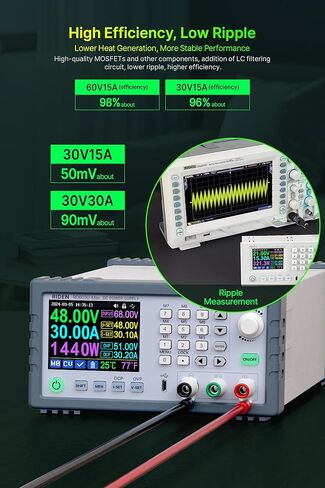 RD RD6030-Max Completed Set 60V 30A 1140W Digital Control Stabilized AC DC Adjustable Voltage Regulated Lab Bench Power Supply in Kuwait