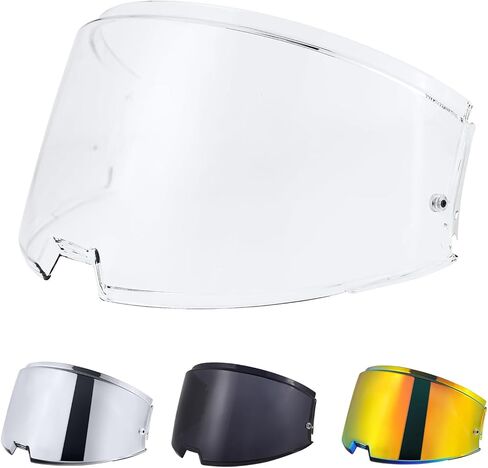 Helmet Visor for Advant Motorcycle Outer Face Shield Replacement Accessories (Chrome Red) in Kuwait