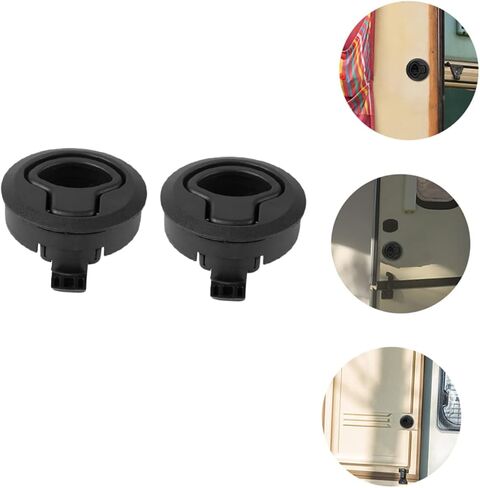 Toyvian 2 قطعة RV دفع نوع قفل مزلاج مقبض ضغط مخفي للقوارب وRVS بديل فعال لأقفال الأزرار القديمة تصميم زخرفي وعملي شديد التحمل in Saudi Arabia