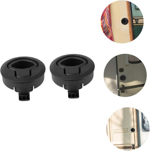 TOYANDONA 2Pcs Rv Latch Lock Push Type Locking Accessory Concealed Design for Trailers Durable and Lightweight Easy Installation for Rvs and Yachts in Saudi Arabia