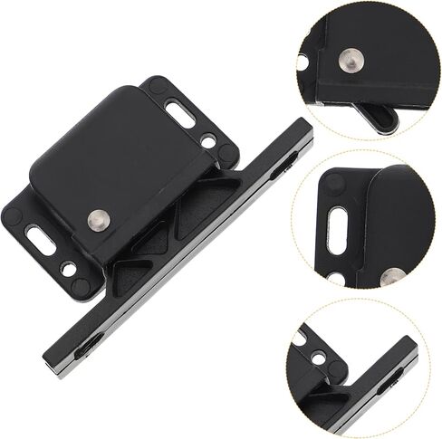 NUOBESTY C3-803 Hidden Push-to-Close Sliding Door Lock Durable Plastic Side Door Fastener for RVs and Homes Effortless Operation Mechanism in Saudi Arabia