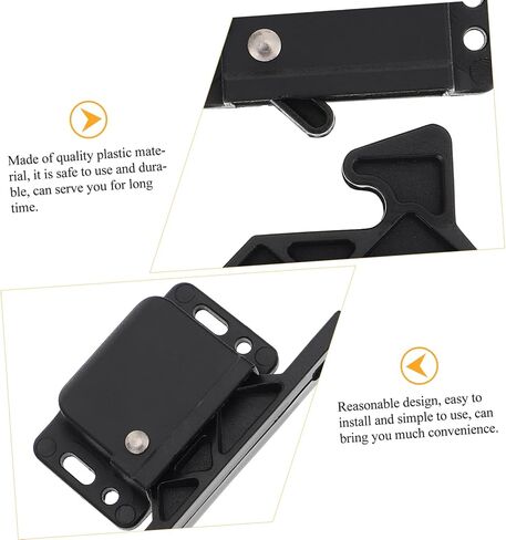 NUOBESTY C3-803 Hidden Push-to-Close Sliding Door Lock Durable Plastic Side Door Fastener for RVs and Homes Effortless Operation Mechanism in Saudi Arabia