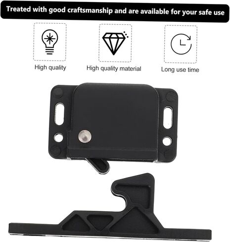 NUOBESTY C3-803 Hidden Push-to-Close Sliding Door Lock Durable Plastic Side Door Fastener for RVs and Homes Effortless Operation Mechanism in Saudi Arabia