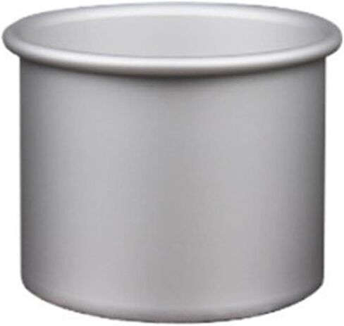 Round Hollow Chiffon Cake Pan for Mold, 4 6 8 Inch Aluminum Alloy Bakeware with Non-Stick Coating, 0.8mm Thickened Heat-Resistant for Even Baking, Silver in Saudi Arabia