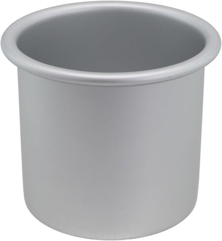 Round Hollow Chiffon Cake Pan for Mold, 4 6 8 Inch Aluminum Alloy Bakeware with Non-Stick Coating, 0.8mm Thickened Heat-Resistant for Even Baking, Silver in Saudi Arabia