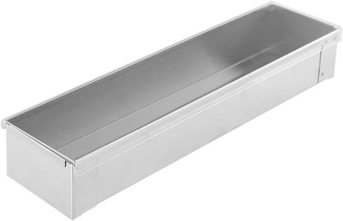 Cheesecake Baking Tray, Stainless Steel Long Cake Pan for Elegant Desserts, 40.3 x 10 x 6.5 cm, Silver, Compatible with Oven and Cooling Rack, 1-Pack in Kuwait