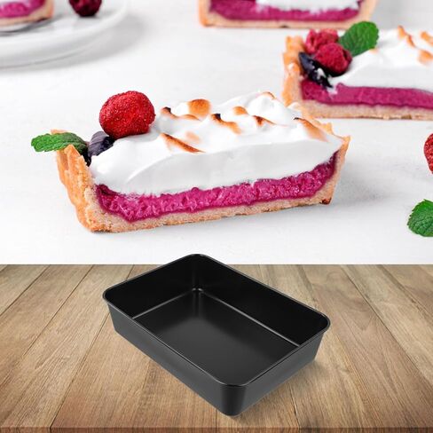 Non-Stick Baking Sheet Pan for Oven, 26x19x6cm Carbon Steel Tray with Deep Design to Prevent Spills, Round Corners for Easy Cleaning, Compatible with Dishwasher in Kuwait