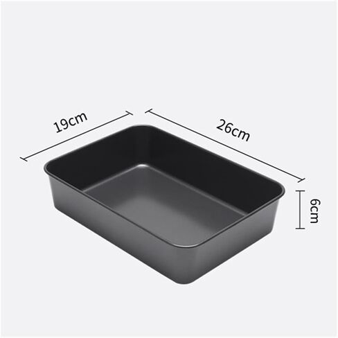 Non-Stick Baking Sheet Pan for Oven, 26x19x6cm Carbon Steel Tray with Deep Design to Prevent Spills, Round Corners for Easy Cleaning, Compatible with Dishwasher in Kuwait