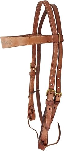 Stallington Leather Horse Headstall in Premium Top Grain Harneto Leather with Solid Brass Hardware in Kuwait