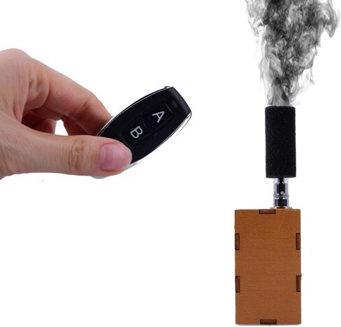 Professional Stage Smoke Machine with Wooden Housing and Foam Head – Safe for Indoor/Outdoor Use, Suitable for Photography, Theater, Halloween Special Effects in Kuwait