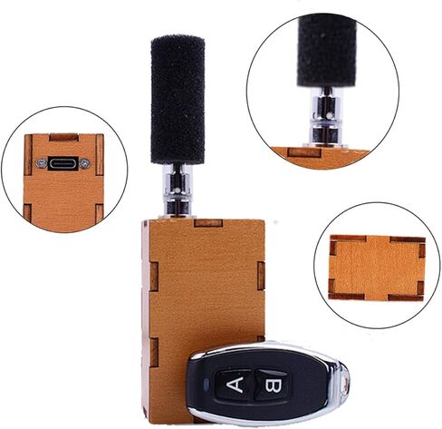 Professional Stage Smoke Machine with Wooden Housing and Foam Head – Safe for Indoor/Outdoor Use, Suitable for Photography, Theater, Halloween Special Effects in Kuwait