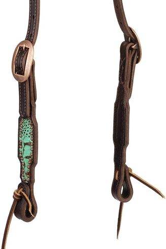 Weaver Leather Turquoise Croc Single Ear Headstall in Saudi Arabia