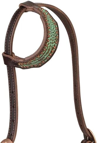 Weaver Leather Turquoise Croc Single Ear Headstall in Saudi Arabia