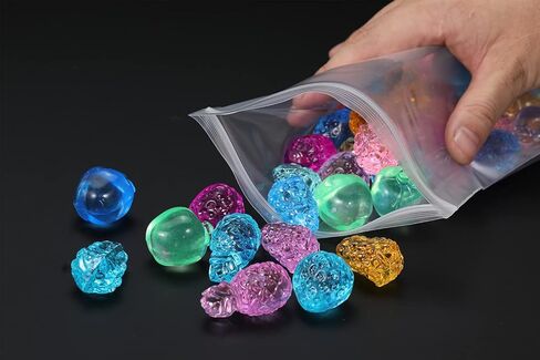 7 x 9 inches Thick 5 Mil Clear Zip Plastic Bags Lock Reclosable Poly Bag Seal Storage Bags With Zipper for Cards Envelopes Snacks Heavy-Duty 20Pack in Kuwait