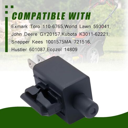 2 PCS Limit Safety Switch Fit for Exmark Toro 110-6765 World Lawn 593041 Hustler 601087 Replace 110-6765 14809 593041 601087 721516 GY20157 K3011-6222 in Saudi Arabia