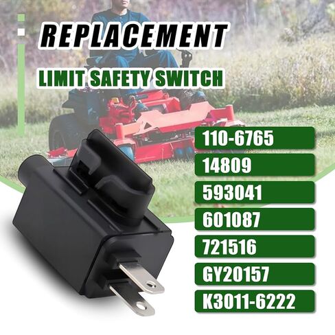 2 PCS Limit Safety Switch Fit for Exmark Toro 110-6765 World Lawn 593041 Hustler 601087 Replace 110-6765 14809 593041 601087 721516 GY20157 K3011-6222 in Saudi Arabia