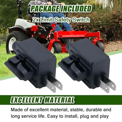 2 PCS Limit Safety Switch Fit for Exmark Toro 110-6765 World Lawn 593041 Hustler 601087 Replace 110-6765 14809 593041 601087 721516 GY20157 K3011-6222 in Saudi Arabia