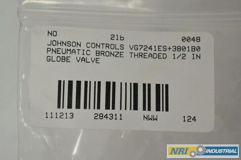 New JOHNSON CONTROLS VG7241ES+3801B0 Brass Pneumatic 1/2 in Globe Valve B284311 in Saudi Arabia