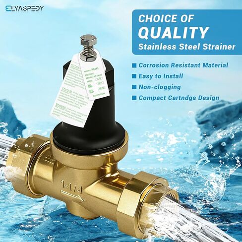 صمام تخفيض الضغط 1-1/4 بوصة 114-NR3XL، مع وصلة NPT لأنبوب لولبة داخلي مزدوج، مناسب لصمامات تقليل الضغط NR3XLDULU مقاس 1-1/4 بوصة، ويأتي مع شاشة من الفولاذ المقاوم للصدأ وحشيتين in Kuwait