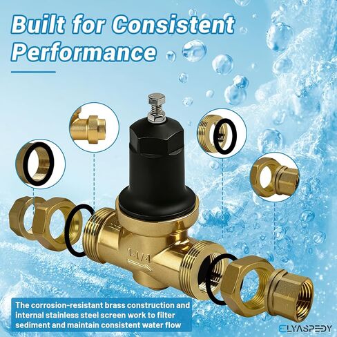 صمام تخفيض الضغط 1-1/4 بوصة 114-NR3XL، مع وصلة NPT لأنبوب لولبة داخلي مزدوج، مناسب لصمامات تقليل الضغط NR3XLDULU مقاس 1-1/4 بوصة، ويأتي مع شاشة من الفولاذ المقاوم للصدأ وحشيتين in Kuwait