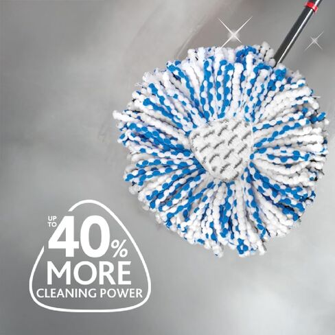 O-Cedar Genuine RinseClean Deep Clean Spin Mop Head Replacement | Machine Washable | Reusable | Microfiber Refill | 40% More Cleaning Power (Pack of 3) in Kuwait