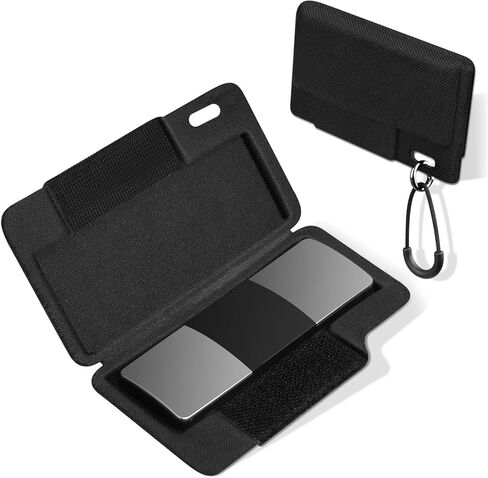 حافظة مراقبة القلب من SARLAR لجهاز Alivecor KardiaMobile 6L/6L Max/1-Lead Models، جراب صلب EVA ممتاز مع حلقة تسلق وحبل قصير، حافظة شاشة KardiaMobile EKG/شخصية مع سهولة الوصول - أسود in Saudi Arabia