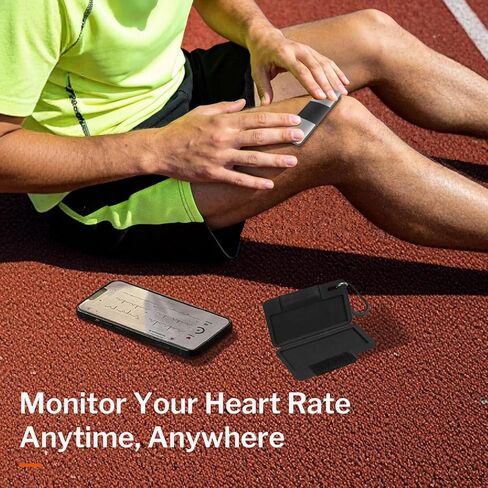حافظة مراقبة القلب من SARLAR لجهاز Alivecor KardiaMobile 6L/6L Max/1-Lead Models، جراب صلب EVA ممتاز مع حلقة تسلق وحبل قصير، حافظة شاشة KardiaMobile EKG/شخصية مع سهولة الوصول - أسود in Saudi Arabia
