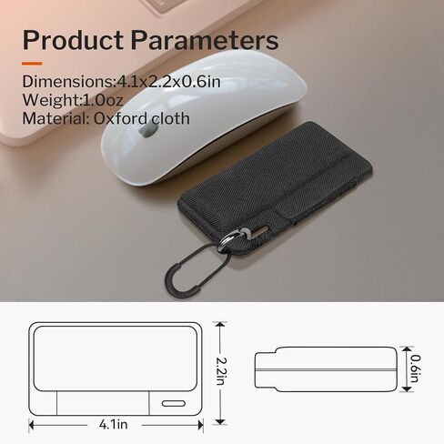 حافظة مراقبة القلب من SARLAR لجهاز Alivecor KardiaMobile 6L/6L Max/1-Lead Models، جراب صلب EVA ممتاز مع حلقة تسلق وحبل قصير، حافظة شاشة KardiaMobile EKG/شخصية مع سهولة الوصول - أسود in Saudi Arabia