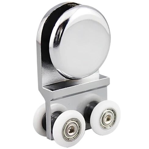 2 pcs/Set Glass Sliding Door Roller Rail Slide 4 Wheels Home Door Hanging Wheel Hanging Rail Pulley Bathroom Home Hardware in Saudi Arabia