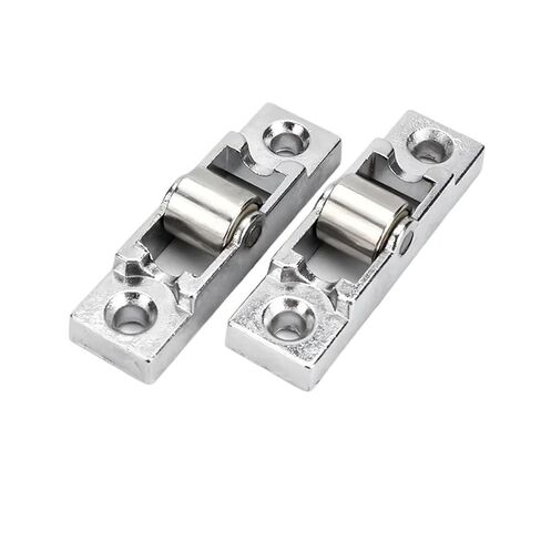 4pcs Zinc Alloy Flat/Concave Wheel Slide Doors Window Pulley U-Type Ball Bearing Wheel Roller Plastic Steel Hardware Accessories(Flat Wheel) in Saudi Arabia