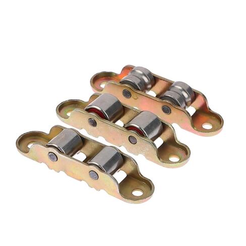 80 Type Stainless Steel Flat/Groove Double Wheel Metal Slide Doors Window Pulley Support Bottom Sliding Roller Track Hardware(B) in Saudi Arabia