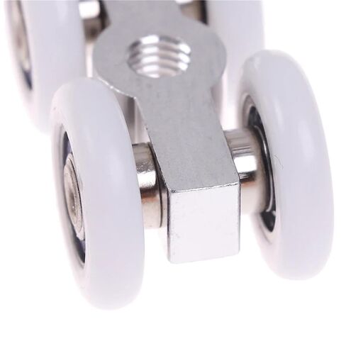 1Pair Sliding Door Rollers 4 Wheels Hanging Home Door Accessories Hardware in Saudi Arabia