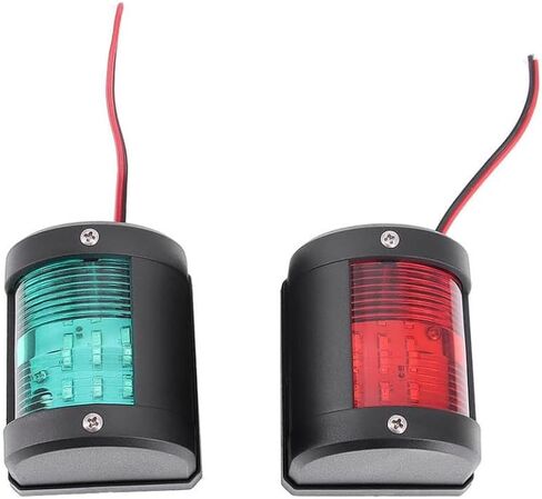 LED أضواء الملاحة 12 فولت 24 فولت IP66 مقاوم للماء الإبحار تشغيل ضوء مصباح متوافق مع مركبة بحرية يخت (1 مجموعة) in Kuwait