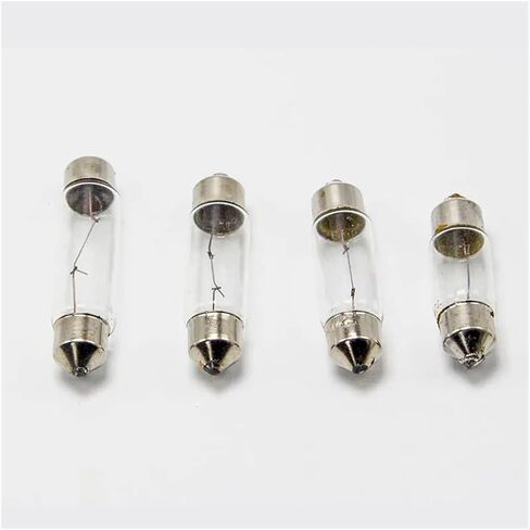 10pcs Double pointed reading car trunk small lamp beads 12V24V30V36V5W10W two pointed bulb olive light (Color : 10 x 39mm 12V5W), JSHCN123456 in Kuwait