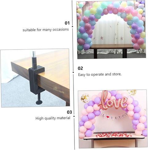 Milisten Balloon Arch Kit Table Balloon Stand Set with 10 Rods, 2 Clips, 25 Rings for Birthday, Wedding, Shower Party Decorations in Saudi Arabia