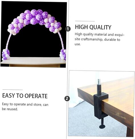 Milisten Balloon Arch Kit Table Balloon Stand Set with 10 Rods, 2 Clips, 25 Rings for Birthday, Wedding, Shower Party Decorations in Saudi Arabia