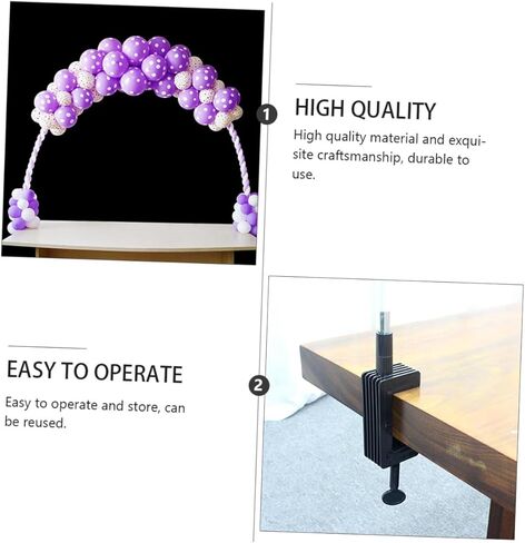 HEMOTON Table Balloon Arch Kit with 10 Poles, 25 Rings, and 2 Clips – Portable Balloon Stand for Wedding, Birthday, Graduation, and Shower Party Decorations in Saudi Arabia
