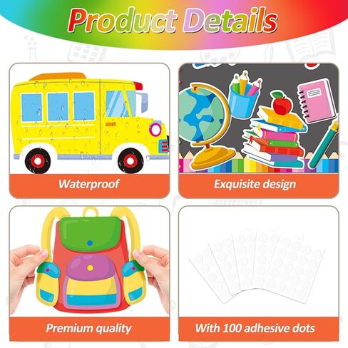 Welcome Back to School Bulletin Board Decorations Crayon Rocket Classroom Bulletin Board Border Set Colorful Rocket Classroom Paper Cutouts for Teacher Preschool Elementary Home Wall Decor in Kuwait